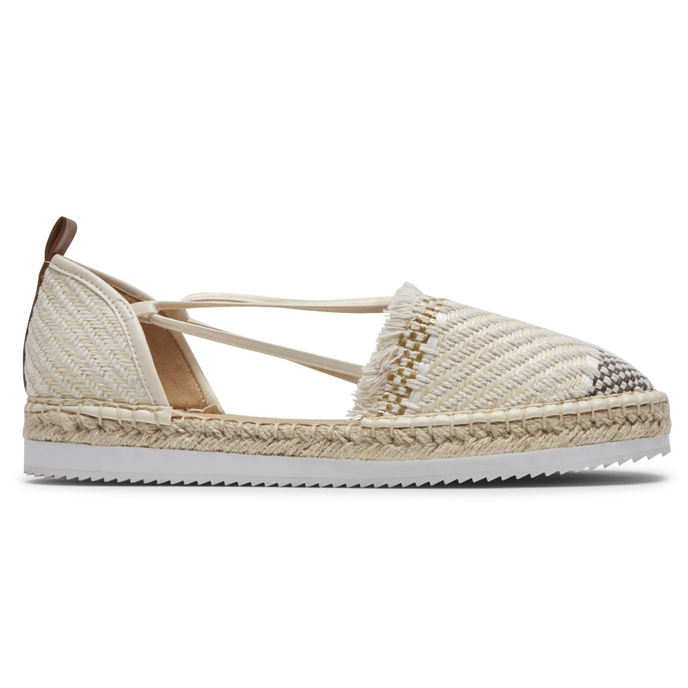 Rockport Womens Seaview Bungee - Slip-On Beige - ZGY914728